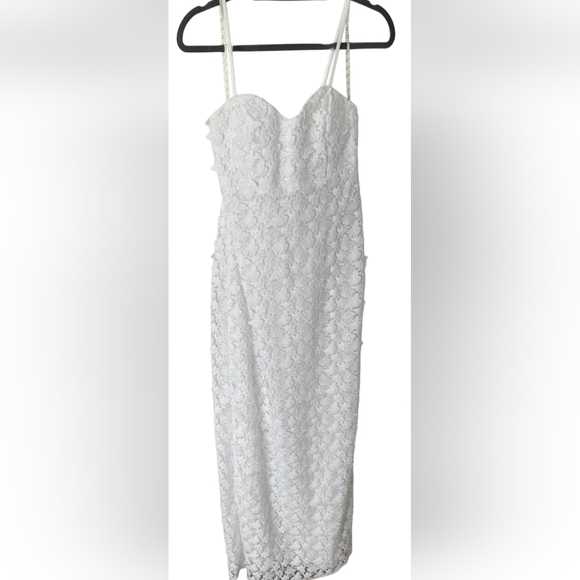 NWT Lilly Pulitzer Gillian Lace Maxi Slip Dress RESORT WHITE BUTTERFLY GARDEN 3D - Picture 7 of 16